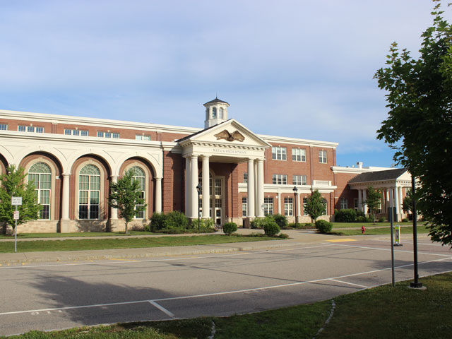 The Front Entrance to Natick High School, 15 West Street, Natick, MA 01760