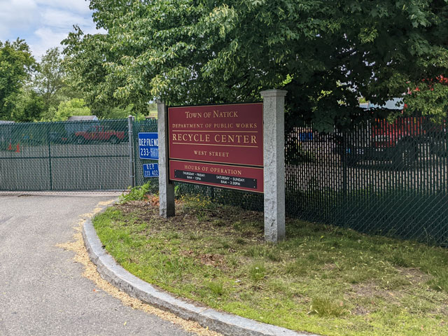 Natick Recycling Center, 75 West Street, Natick, MA